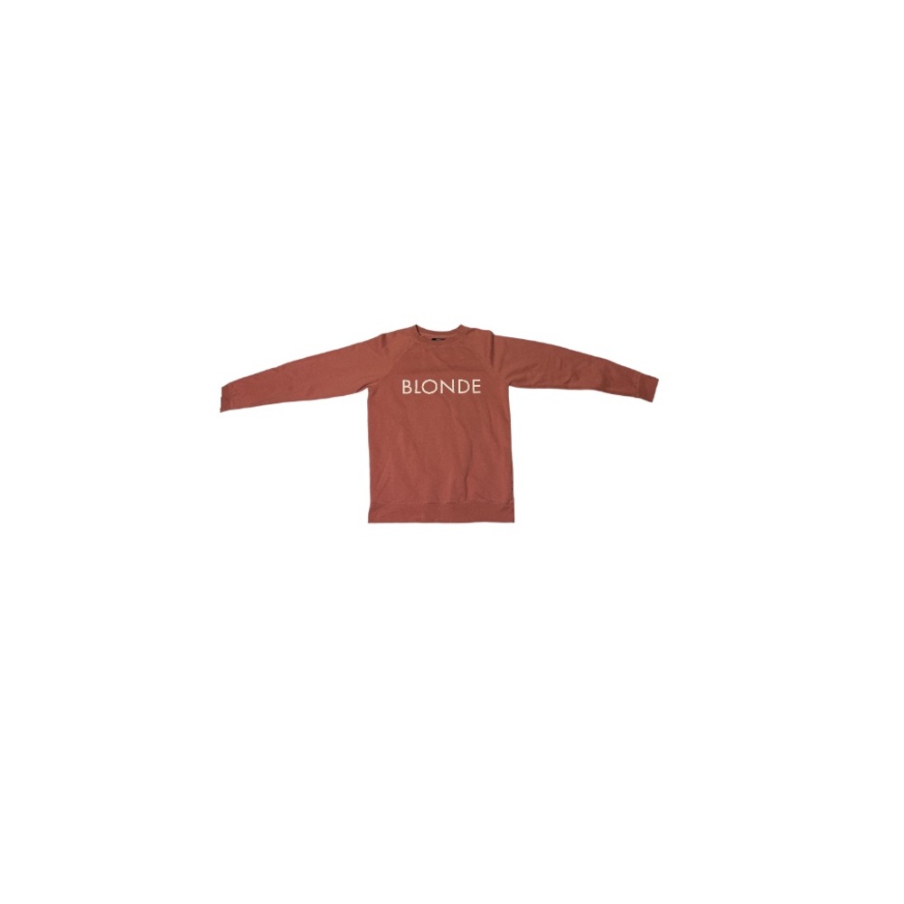 Brunette the Label “Blonde” Pink Sweatshirt - Women’s Size S/M